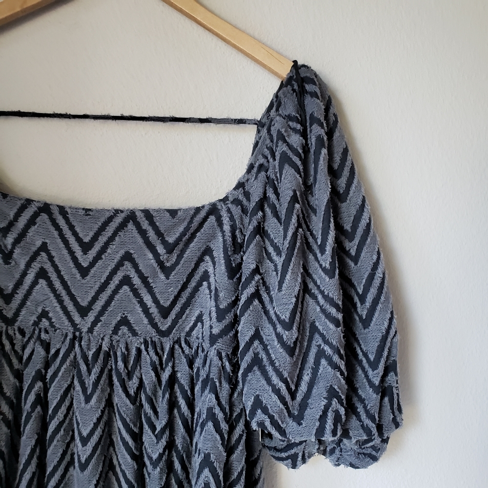 ❗SOLD OUT❗Free People | [Black] Wavy Baby Tunic Dress - Picture 10 of 16